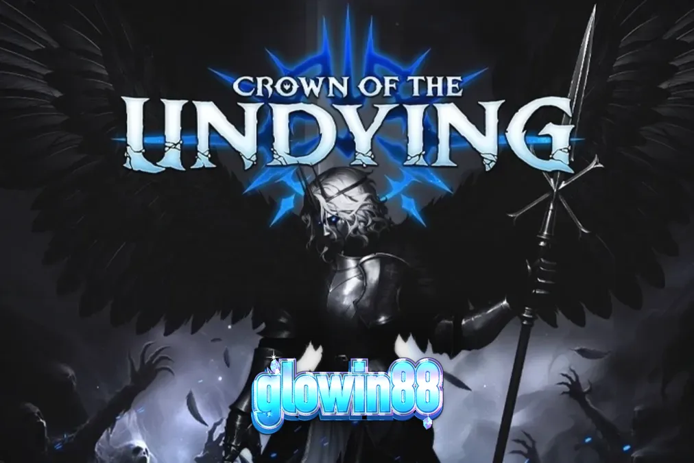 Visual atmosferik dari slot Crown of the Undying dengan tema fantasi gelap